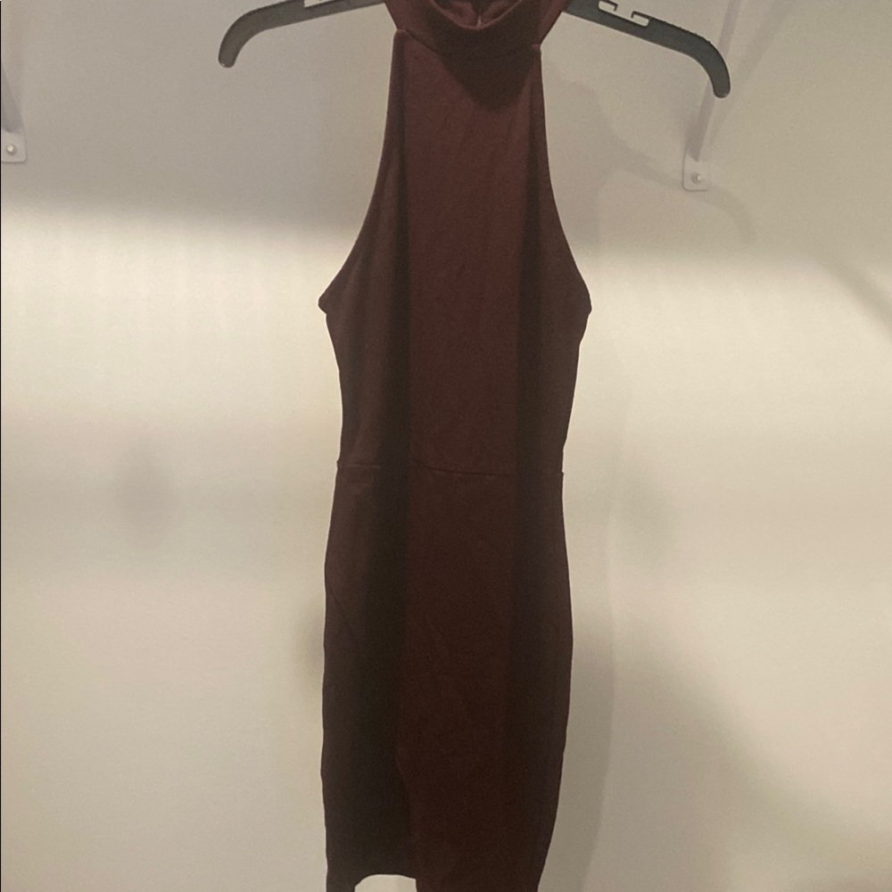 Forever 21 Red Halter Bodycon Dress